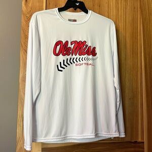 A4 Long Sleeve Tee Men’s Large Ole Miss Softball